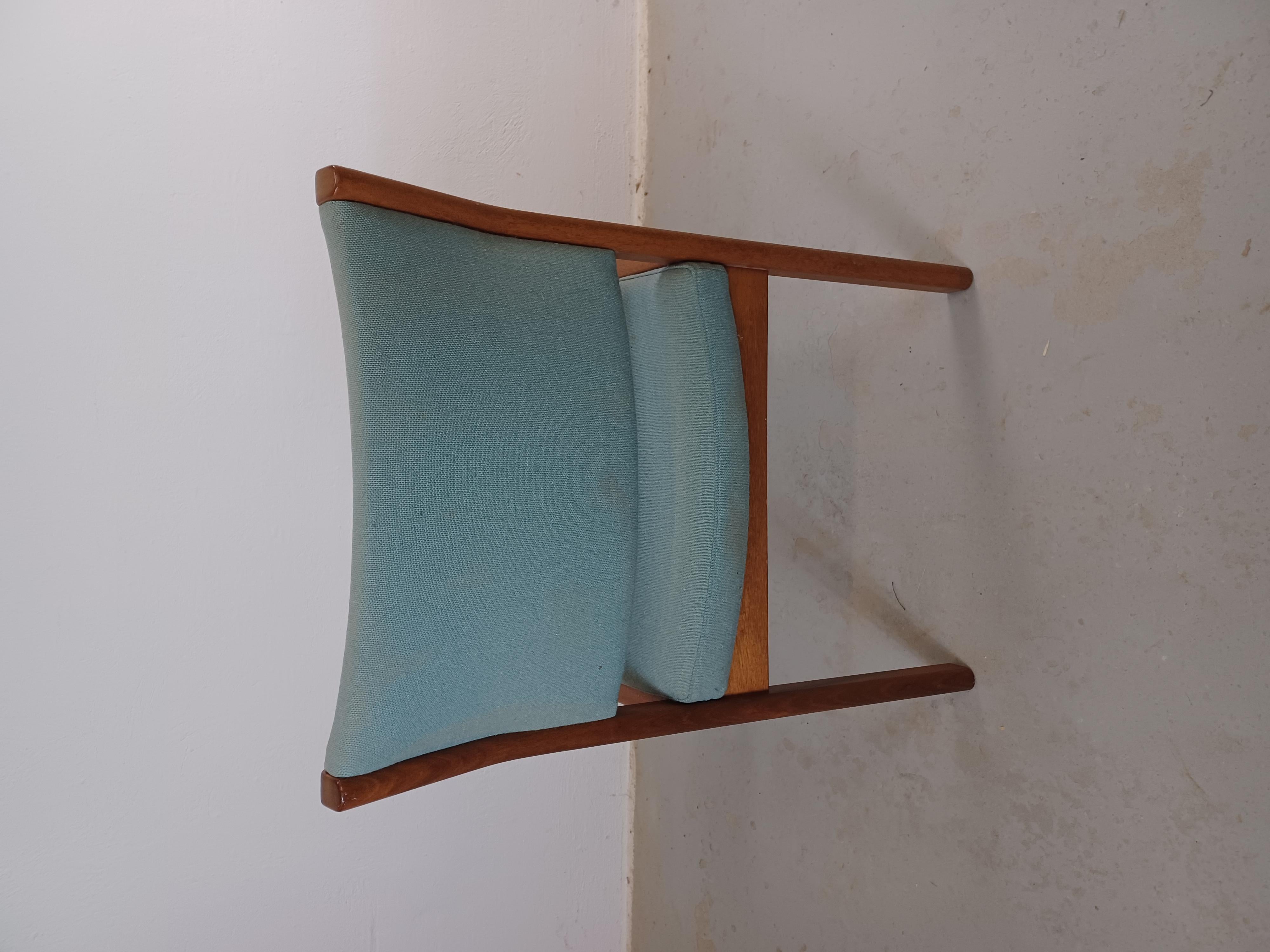 Mogano 1970s Christian Hvidt Set of Two Restored Danish Armchairs in Mahogany in vendita