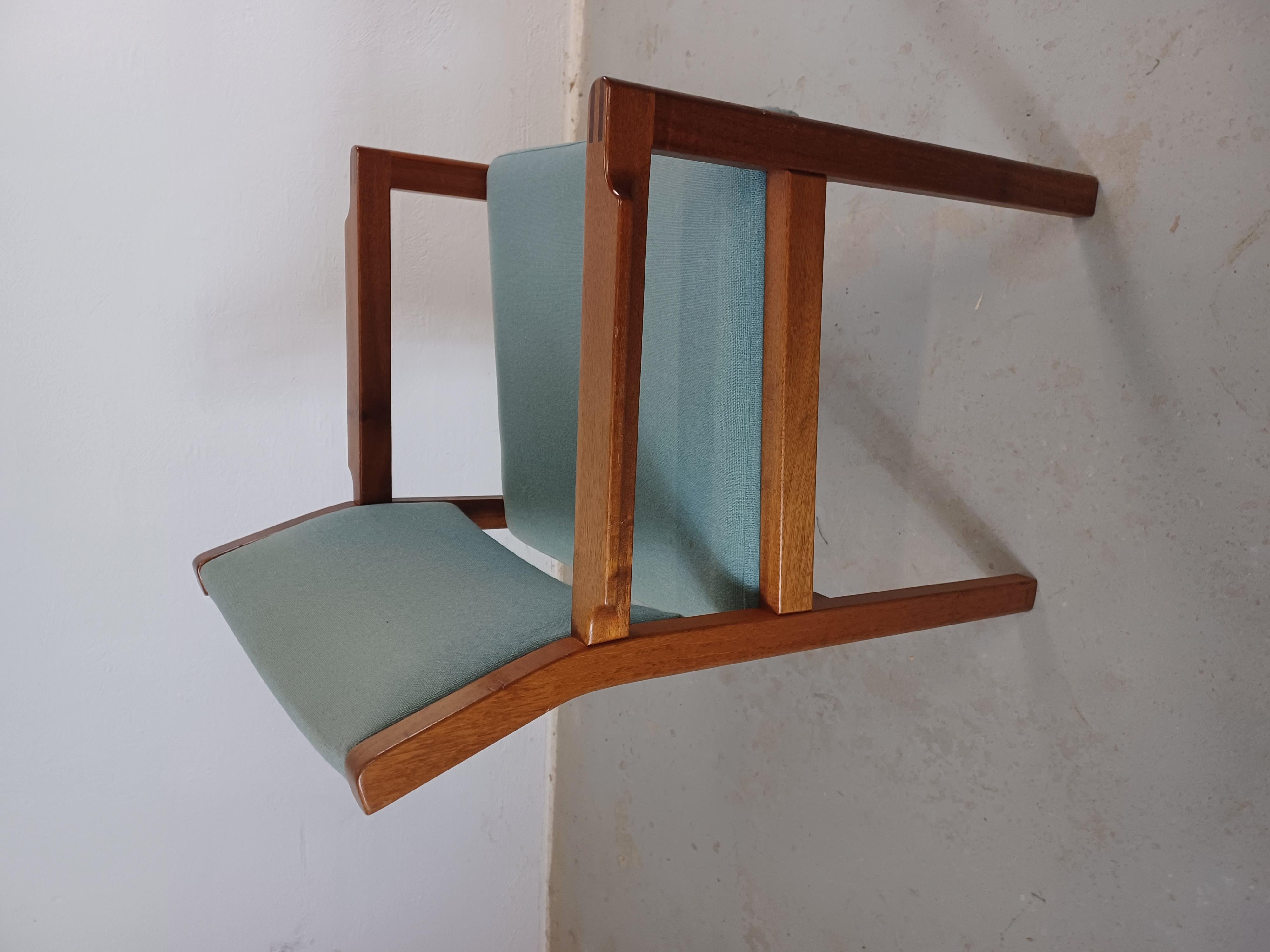 1970s Christian Hvidt Set of Two Restored Danish Armchairs in Mahogany in vendita 2