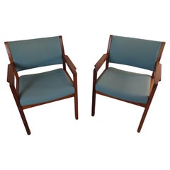 1970s Christian Hvidt Set of Two Restored Danish Armchairs in Mahogany