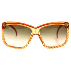 1970s Christian Red Intertwined Dior Sunglasses
