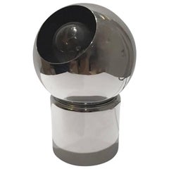magnetic eyeball lamp 1970s Chrome Eyeball Accent Lamp on Magnetic Base