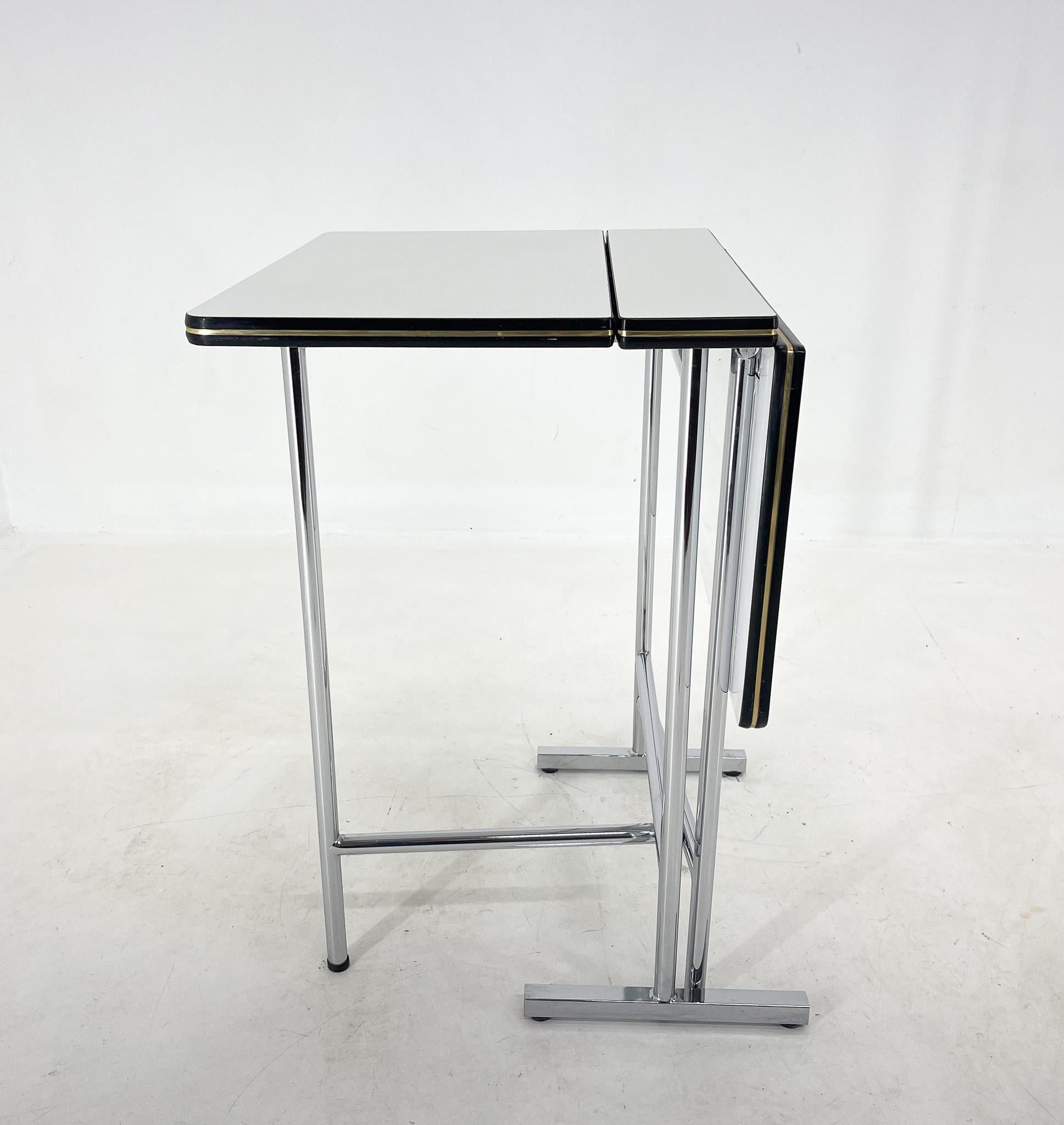 1970's Chrome & Formica Folding Table 5