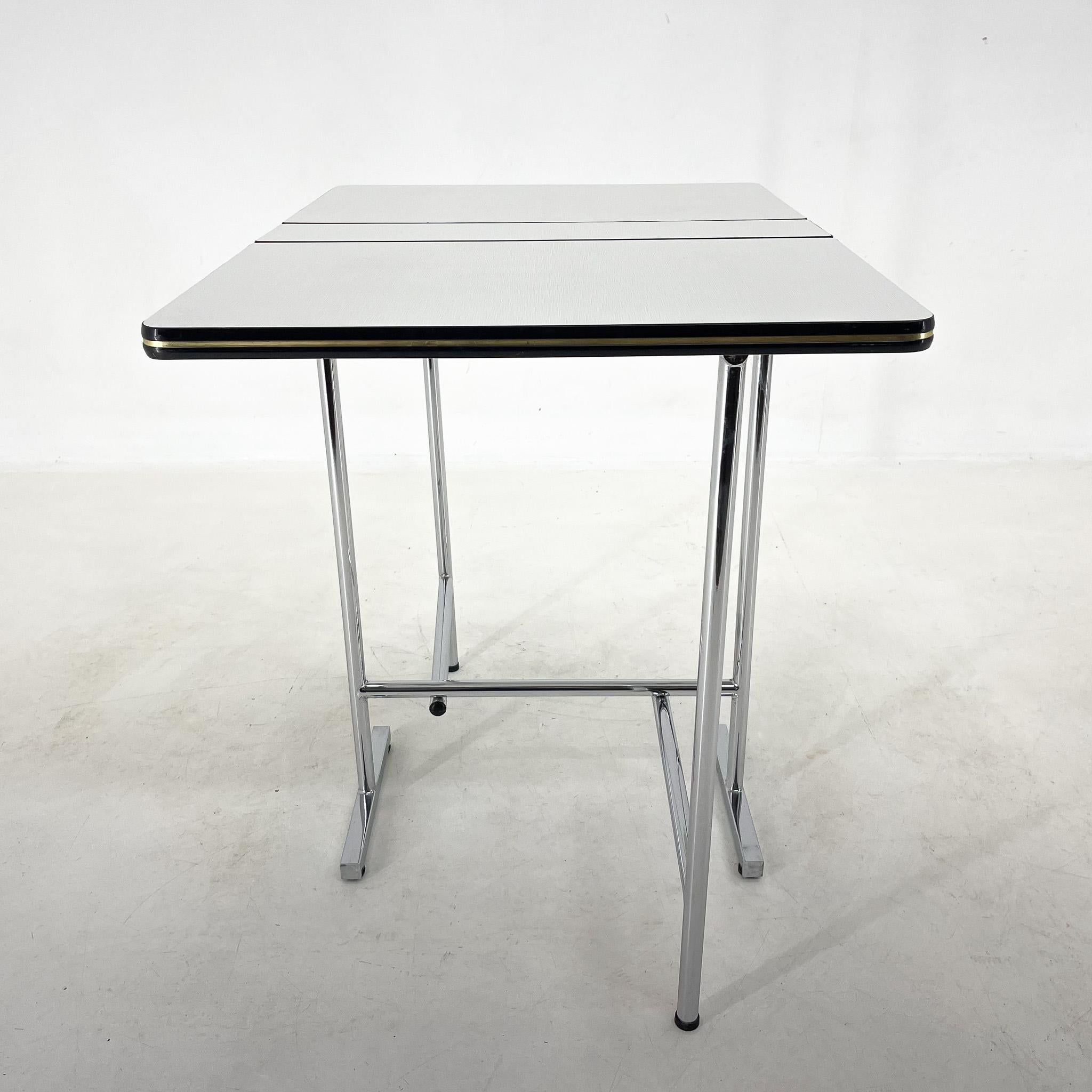 1970's Chrome & Formica Folding Table 6