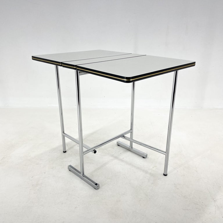 1970's Chrome and Formica Folding Table For Sale at 1stDibs