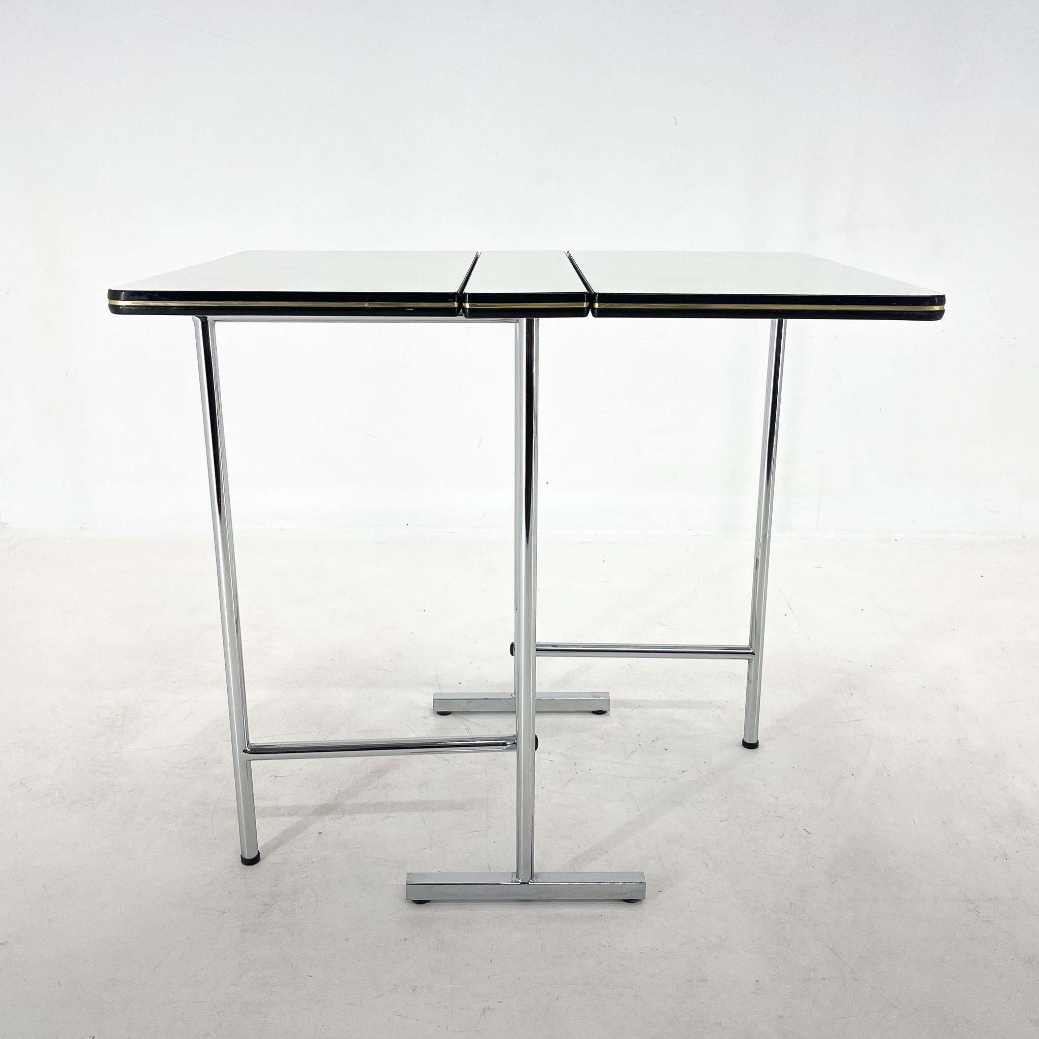1970's Chrome & Formica Folding Table In Good Condition In Praha, CZ