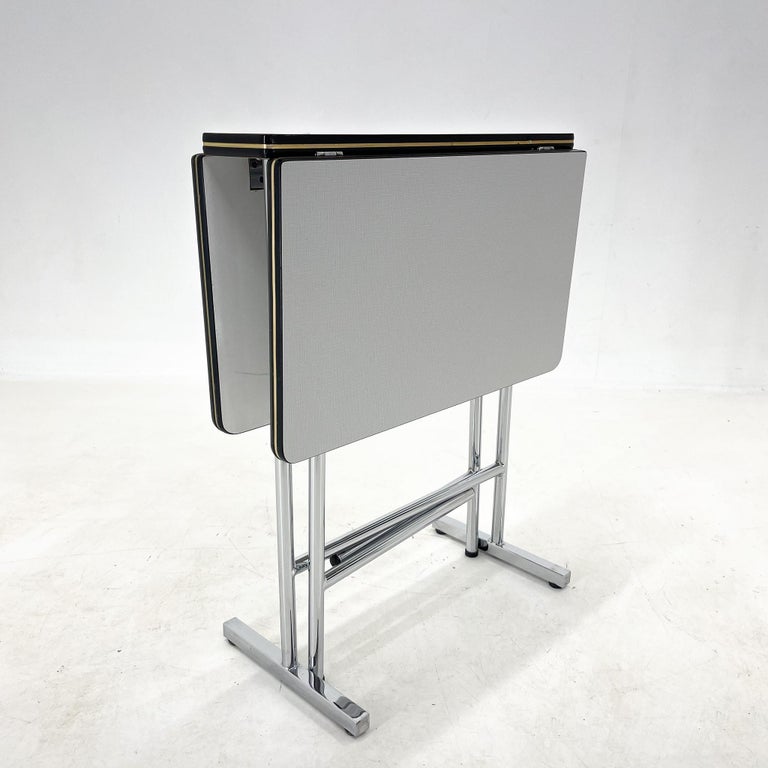 1970's Chrome and Formica Folding Table For Sale at 1stDibs