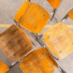 1970’s Chrome Frame Stacking University Dining Chairs