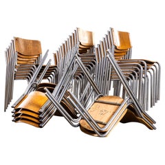 1970’s Chrome Frame Stacking University Dining Chairs