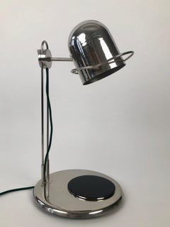 1970's, Chrome, Industrial Table Lamp from Helago, Czech Republic