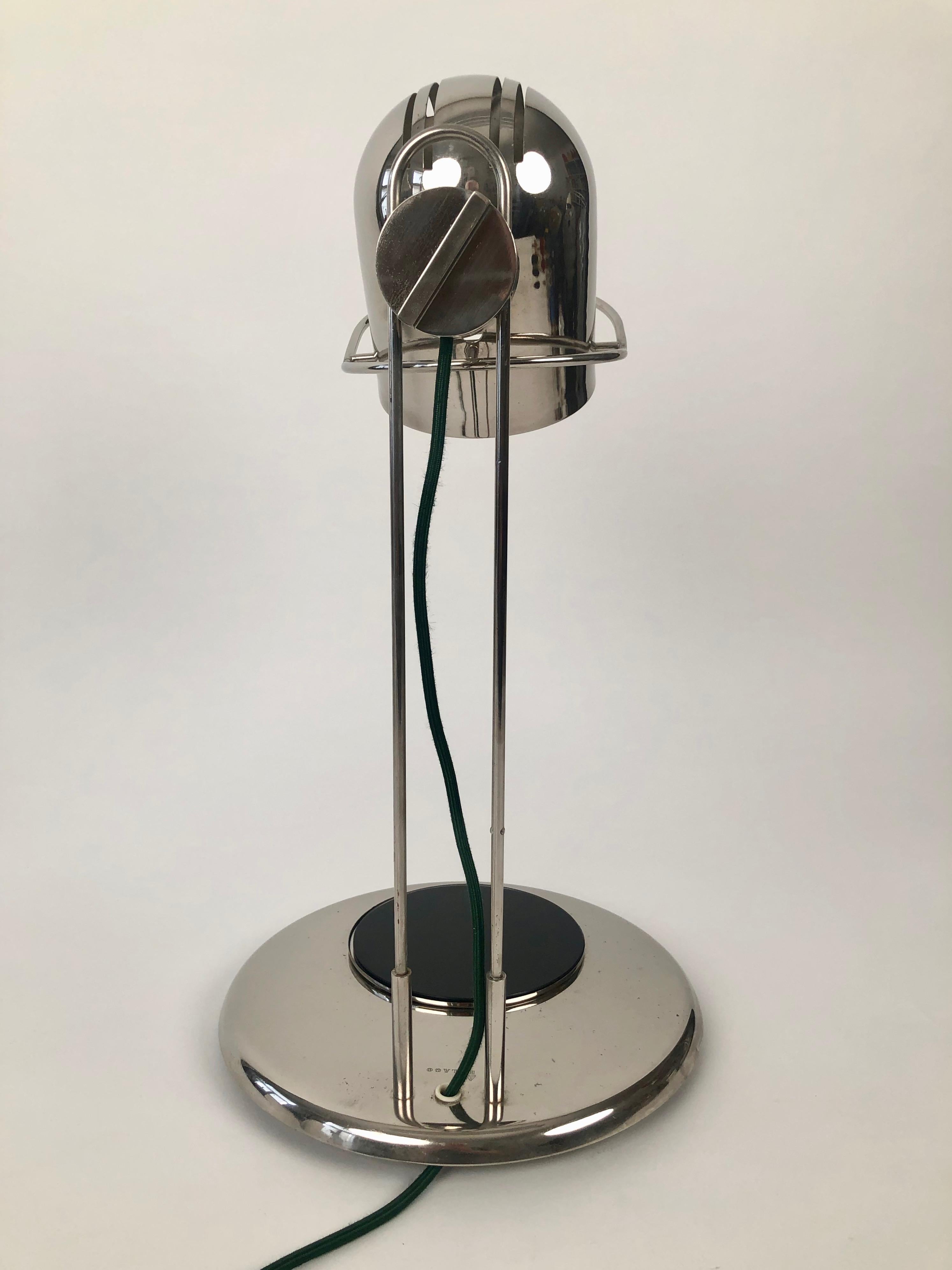 Modern 1970's, Chrome, Industrial Table Lamp from Helago, Czech Republic For Sale