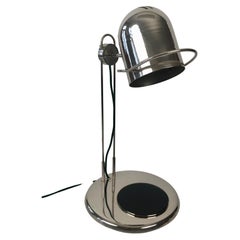 Retro 1970's, Chrome, Industrial Table Lamp from Helago, Czech Republic