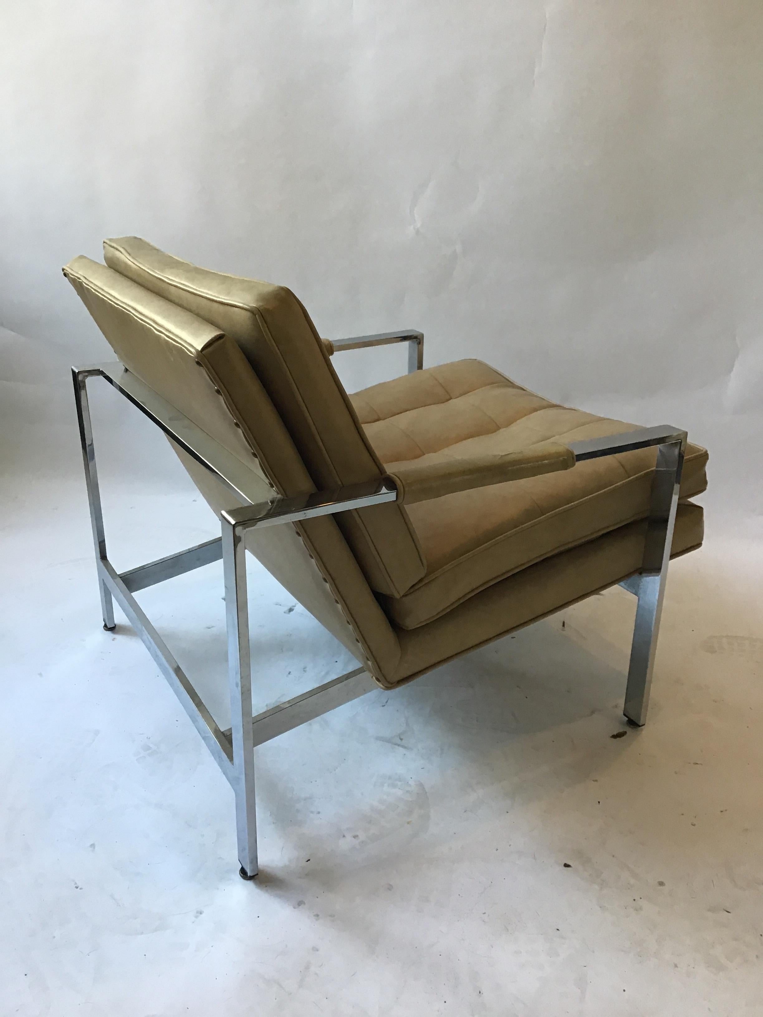 Late 20th Century 1970s Chrome Lounge Chair