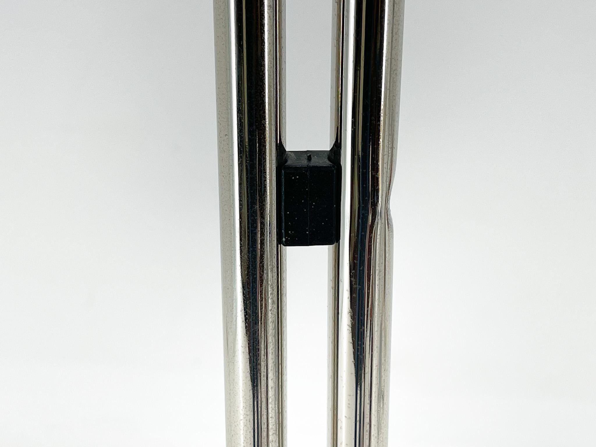 1970's Chrome & Marble Floor Lamp by Bruno Gecchelin for Guzzini, Italy For Sale 5