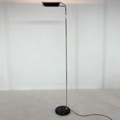 1970's Chrome & Marble Floor Lamp by Bruno Gecchelin for Guzzini, Italy