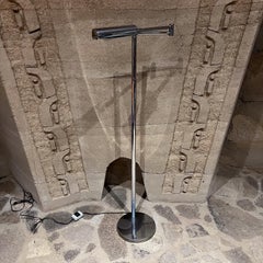 1970s Chrome Pharmacy Floor Lamp Koch Lowy DMI