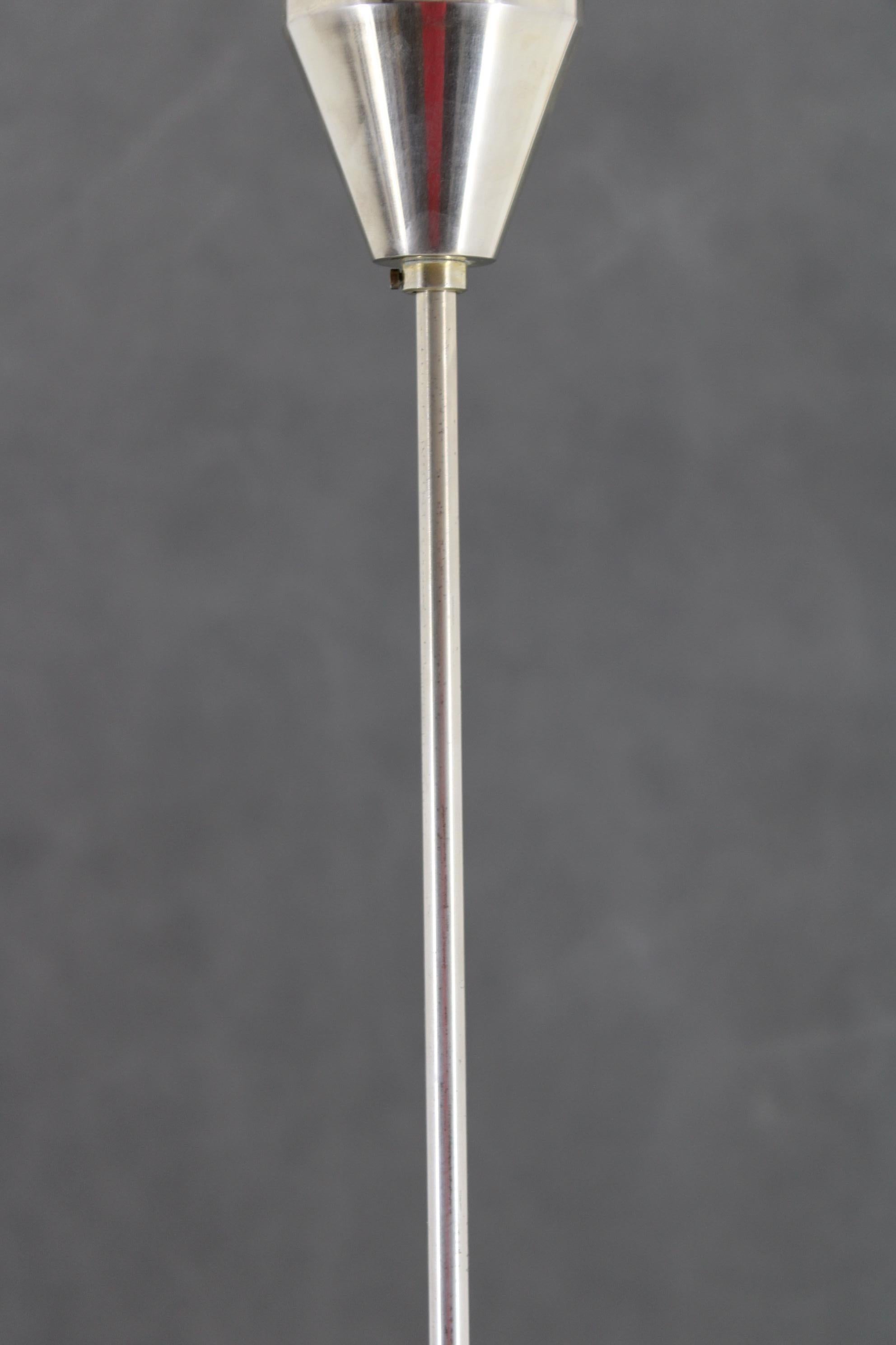 1970s Chrome Plated  12-Flamming Chandelier by Sputnik , Czechoslovakia For Sale 2