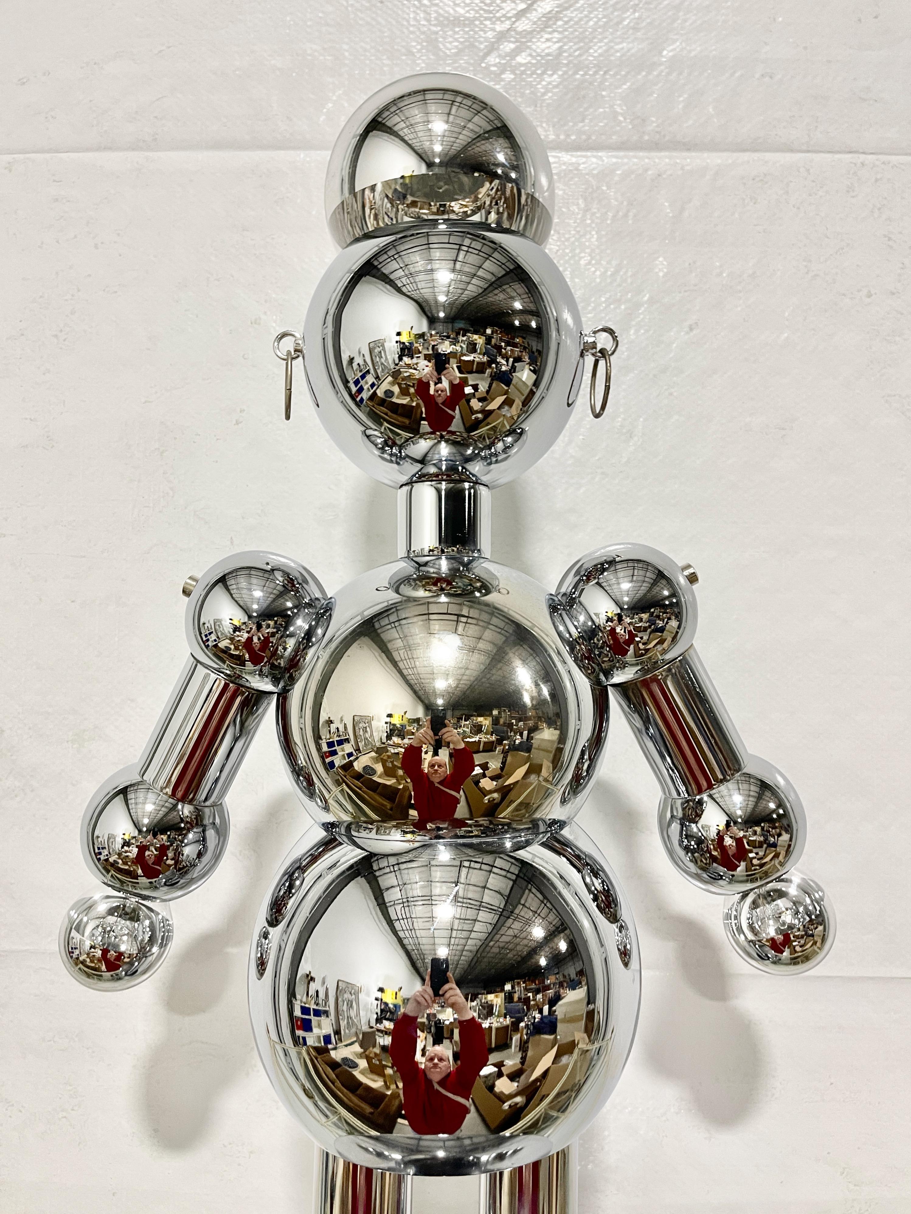 1970's Chrome Robot Lamp by Torino Lamps For Sale 6