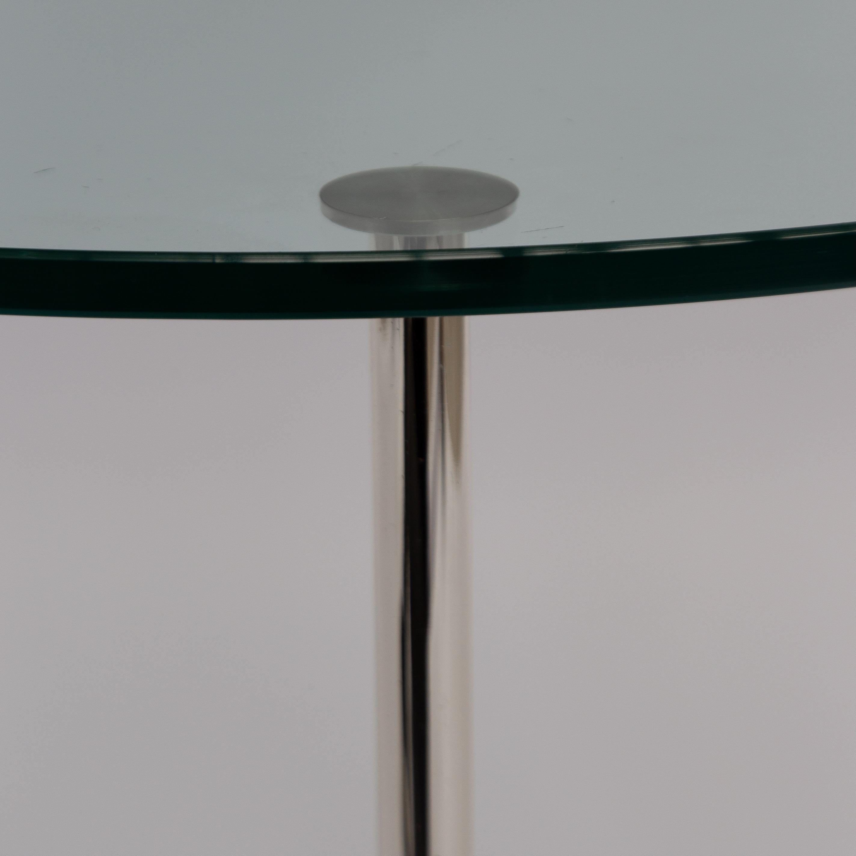 Mid-Century Modern 1970s Chrome Round Cocktail Bar Cart For Sale
