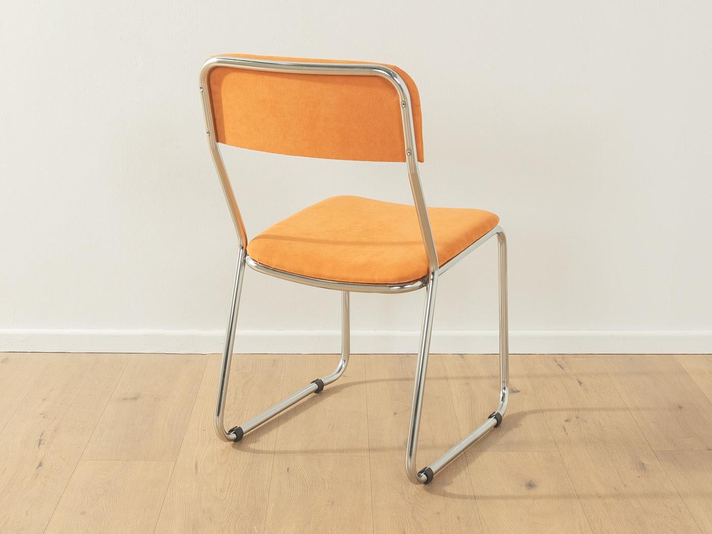 Allemand Chaises Space AGE chromées des années 1970 en vente