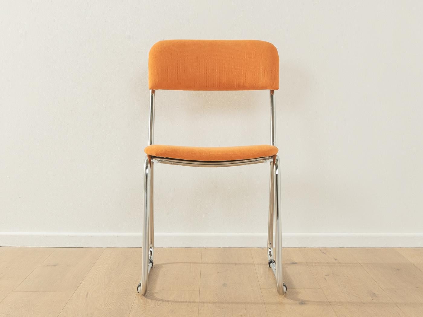 Fin du 20e siècle Chaises Space AGE chromées des années 1970 en vente