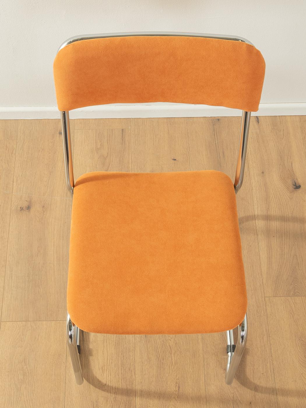 Acier inoxydable Chaises Space AGE chromées des années 1970 en vente
