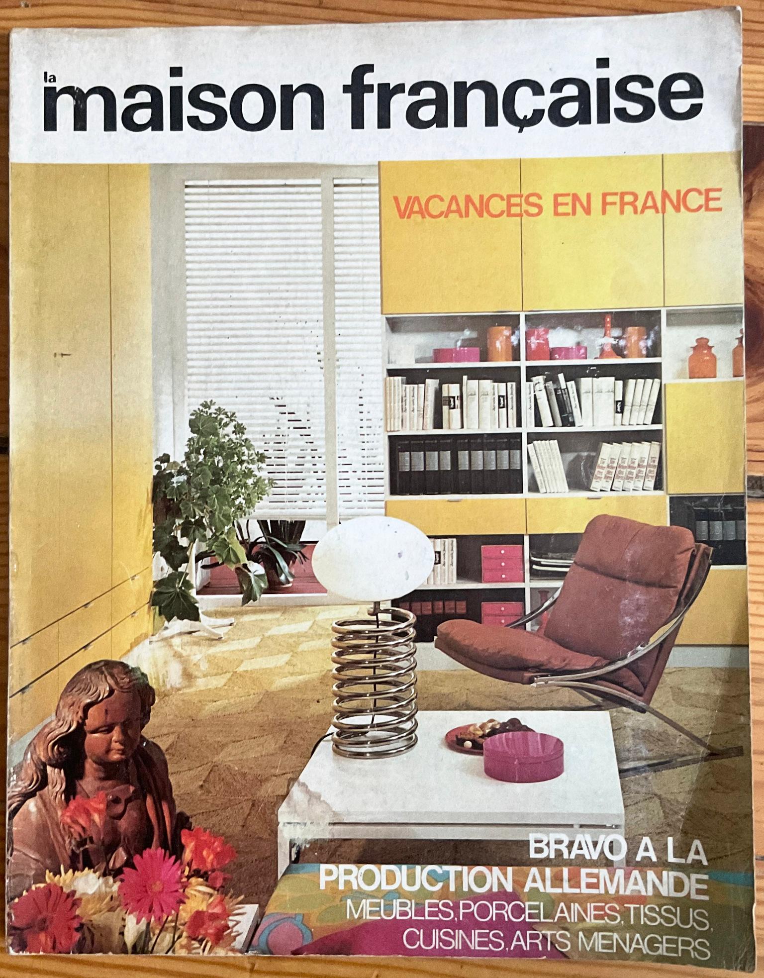 Fin du 20e siècle Lampe de table des années 1970 attribuée à Ingo Maurer en forme de printemps en vente