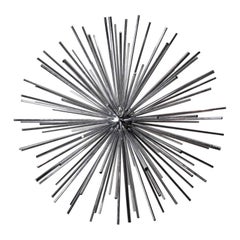 1970s Chrome Sputnik Sculpture by Curtis Jeré