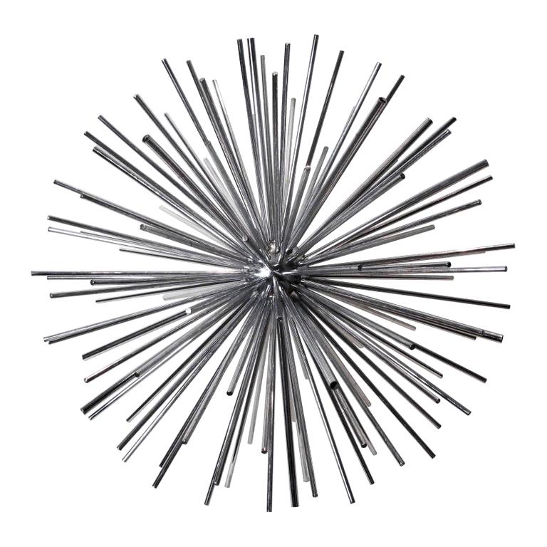 1970s Chrome Sputnik Sculpture by Curtis Jeré at 1stDibs