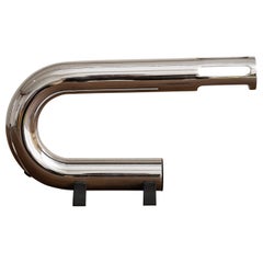 Lampe de bureau chromée des années 1970 par Luci Illuminazione DI Interni, Italie
