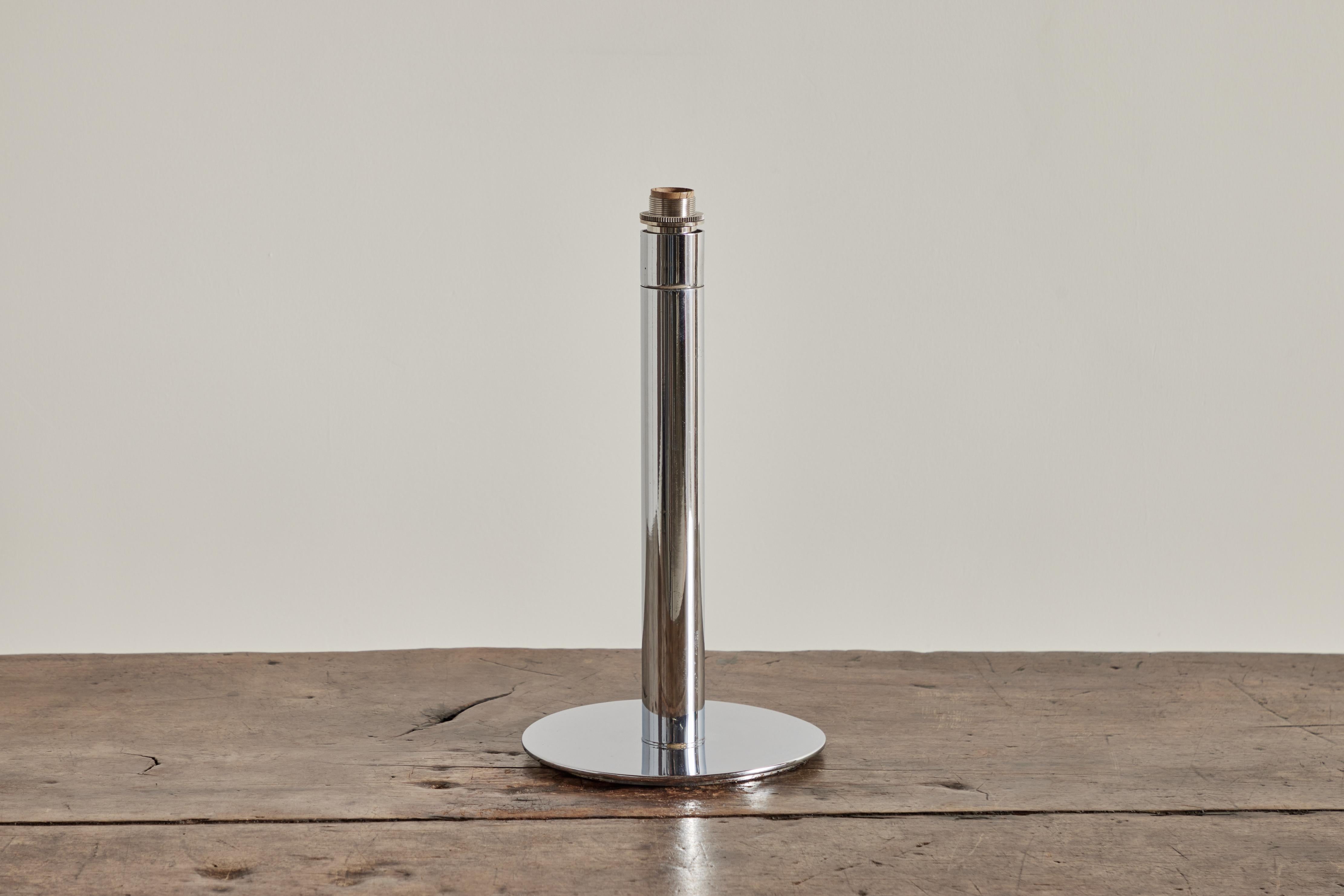French 1970s Chrome Table Lamp