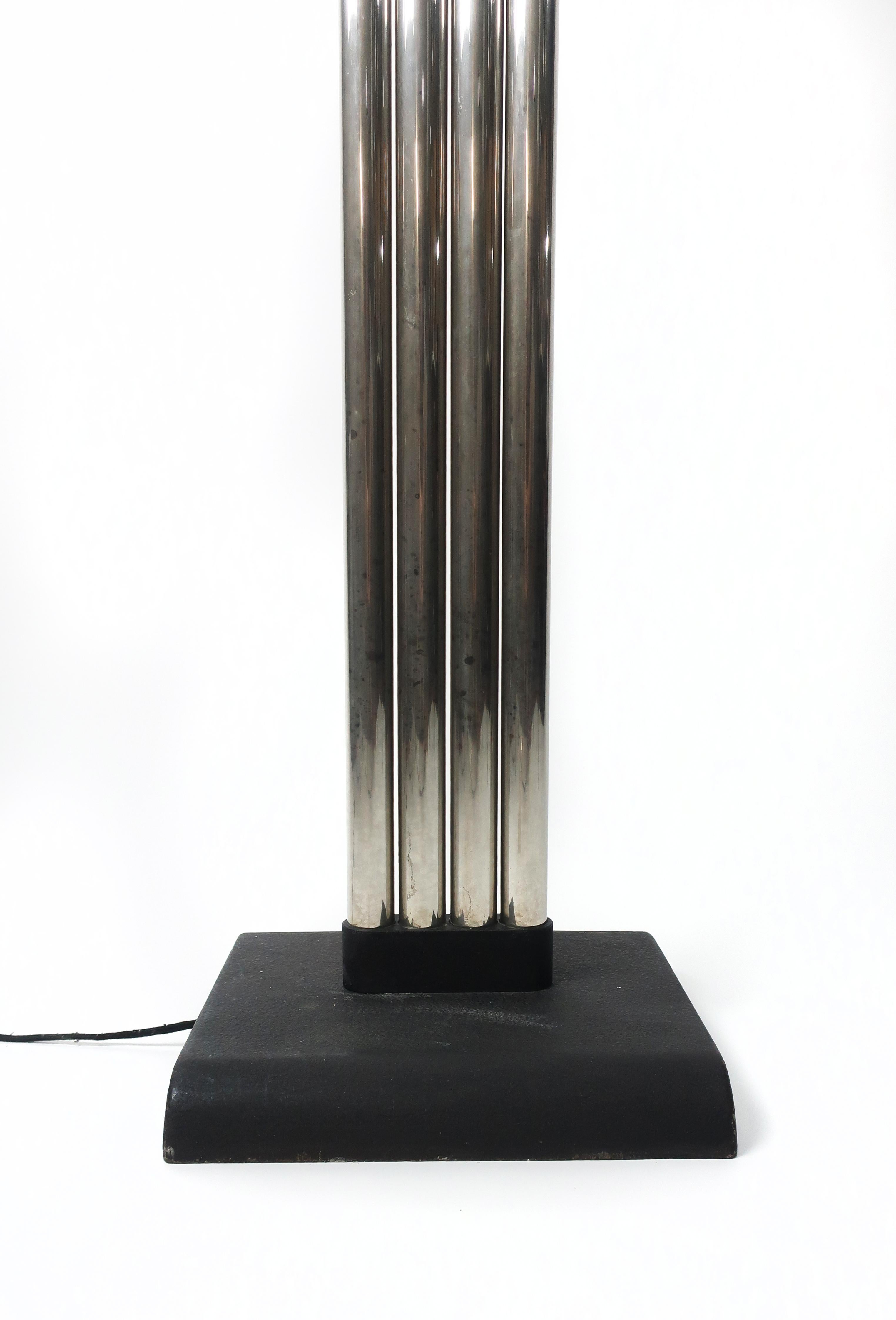 Mid-Century Modern 1970s Chrome Tubular Floor Lamp by Goffredo Reggiani