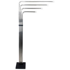 1970s Chrome Tubular Floor Lamp by Goffredo Reggiani