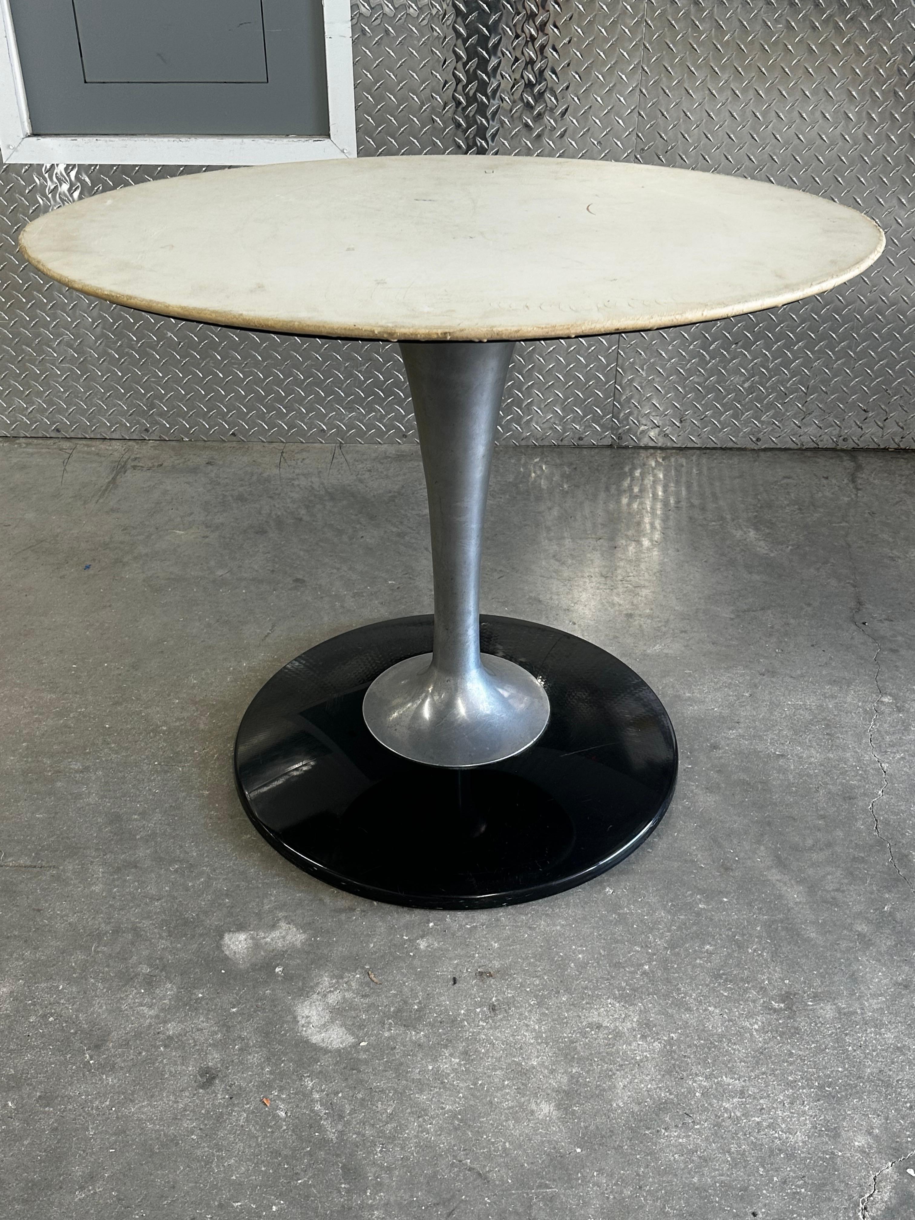 1970s Chromecraft Smoked Lucite Tulip Chairs Dining Table, Set of 5 For Sale 9