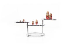 1970s Chromed Glass Table