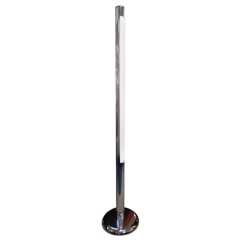 1970's Polished Aluminum Tubular Floor Lamp by Paul Mayen for Habitat