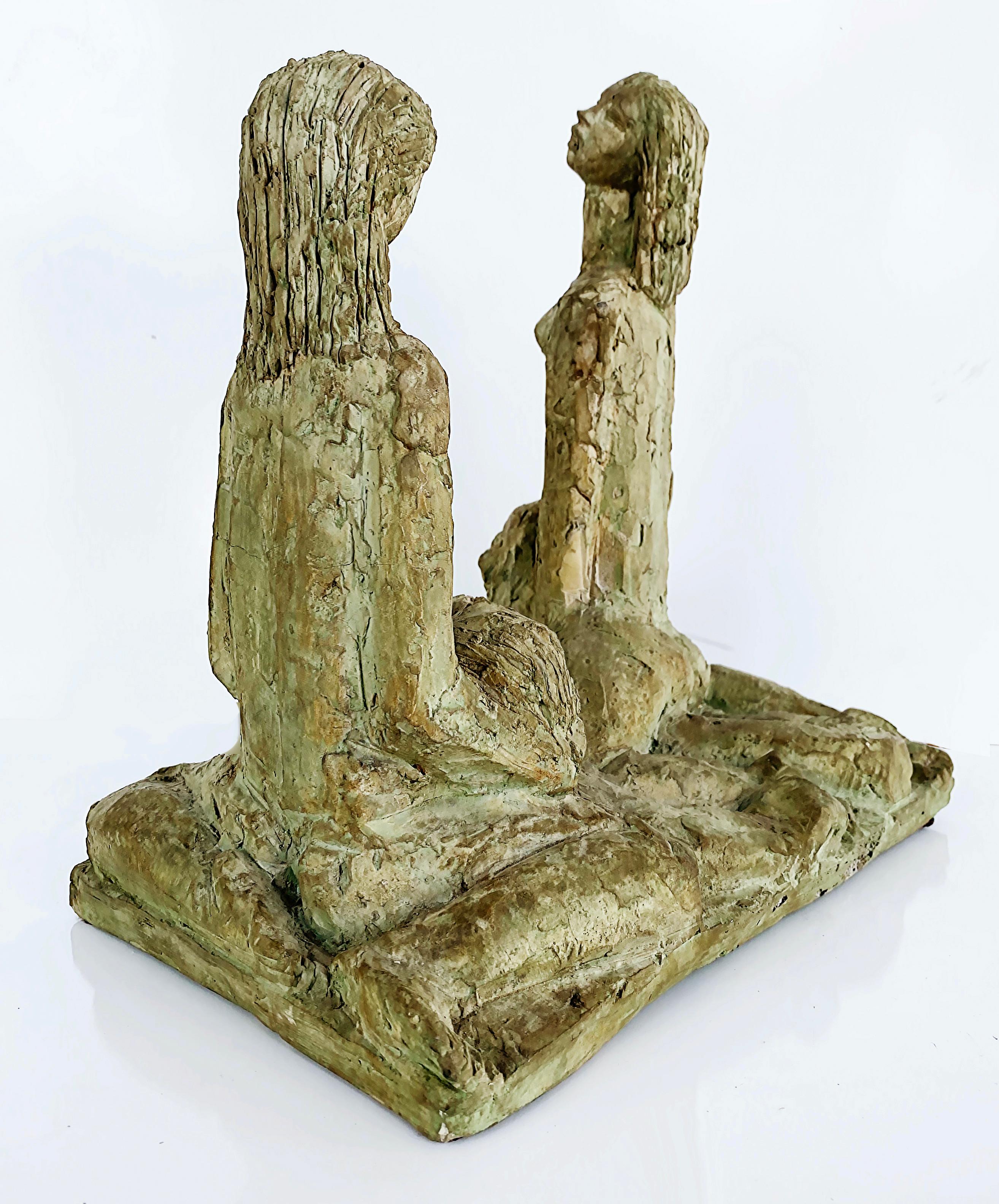 1970s Chuck Dodson Erotic Figurative Sculpture of a Ménage à Trois In Good Condition For Sale In Miami, FL