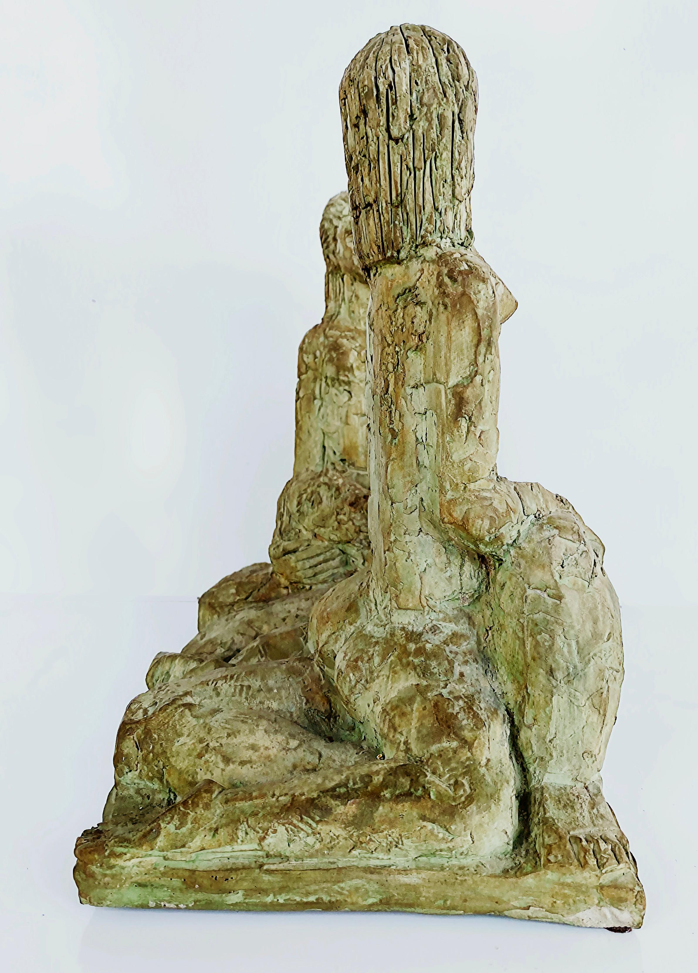 1970 Chuck Dodson Sculpture figurative érotique d'un Ménage à Trois en vente 2