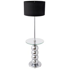 Vintage 1970s Classic American Eyeball Floor Lamp with Glass Table