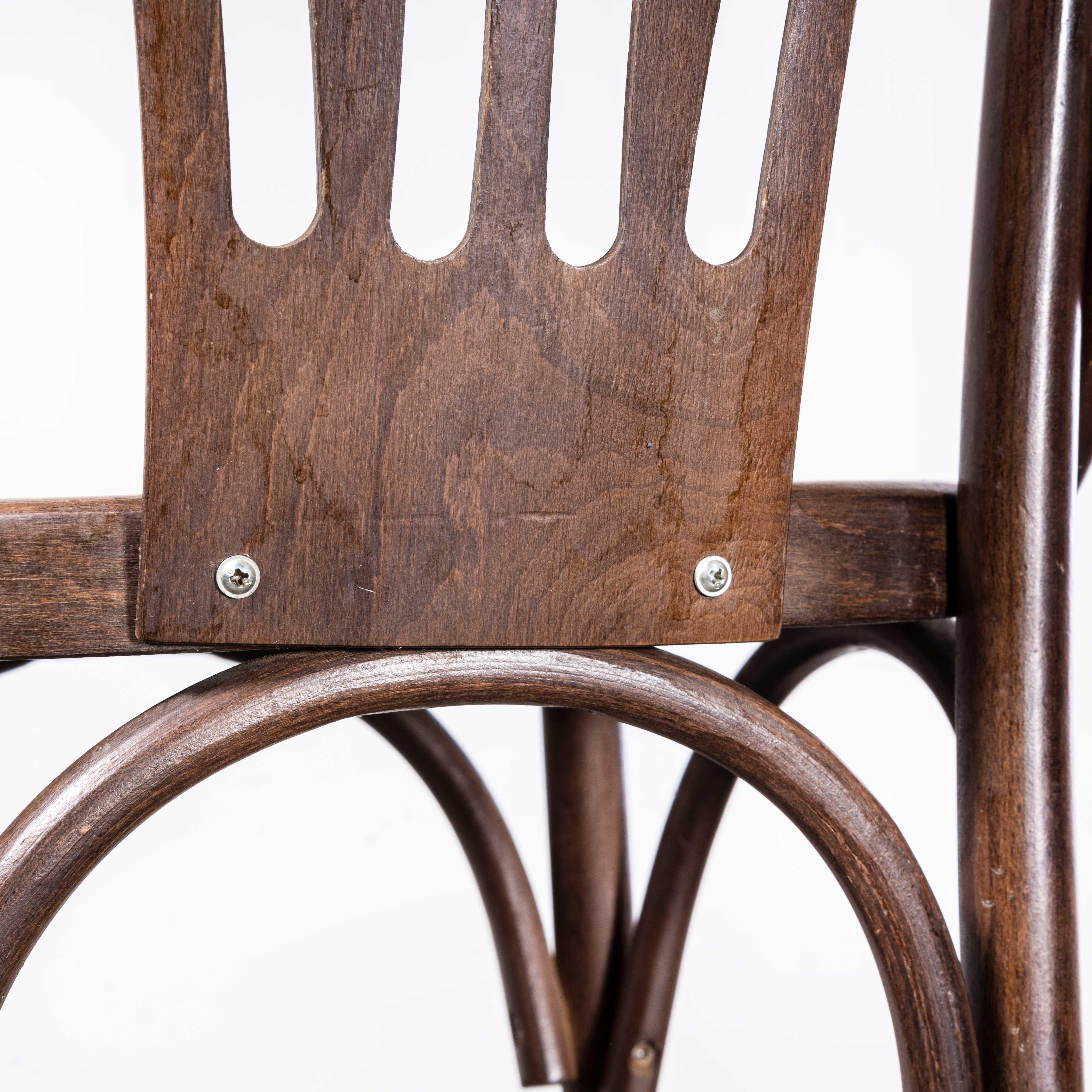 1970's Classic High Back Bentwood Bar Chairs With Arms - Various Quantities Avai 1