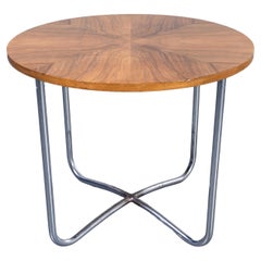 1970's Classic Mid Century Round Small Side Table - Czech Production