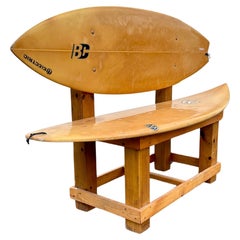 Skulpturale Bank/Sessel aus Surfboard-Holz, Coastal Double Fiberglas, 1970er Jahre