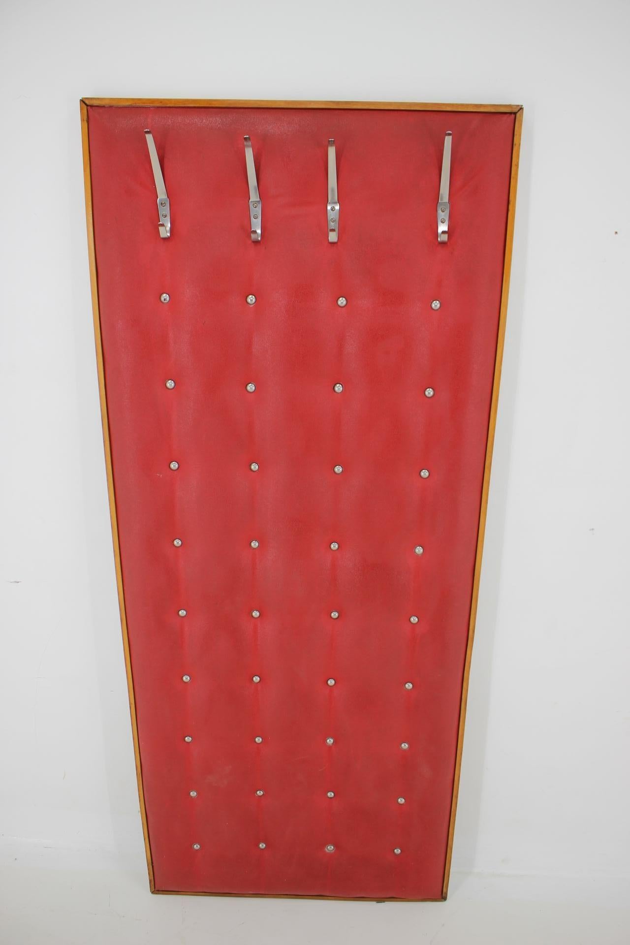 1970s Coat Rack Panel, Czechoslovakia For Sale 3