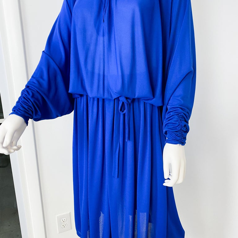 sachin and babi light blue dress Sparkle with Style in Our Cobalt Blue Sequin Velvet Dress main image 1