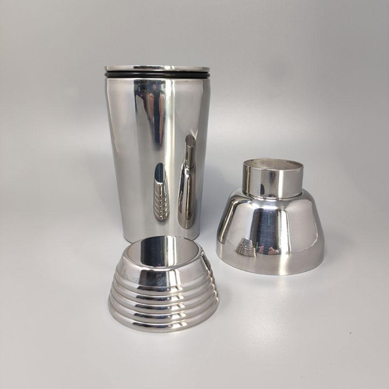 French 1970s Cocktail Shaker by Guy Degrenne in Stainless Steel, Made in France For Sale