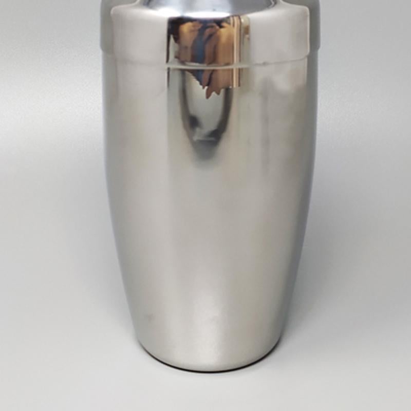 1970s Cocktail Shaker WMF Cromargan by Jo Laubner in Stainless Steel In Excellent Condition For Sale In Milano, IT