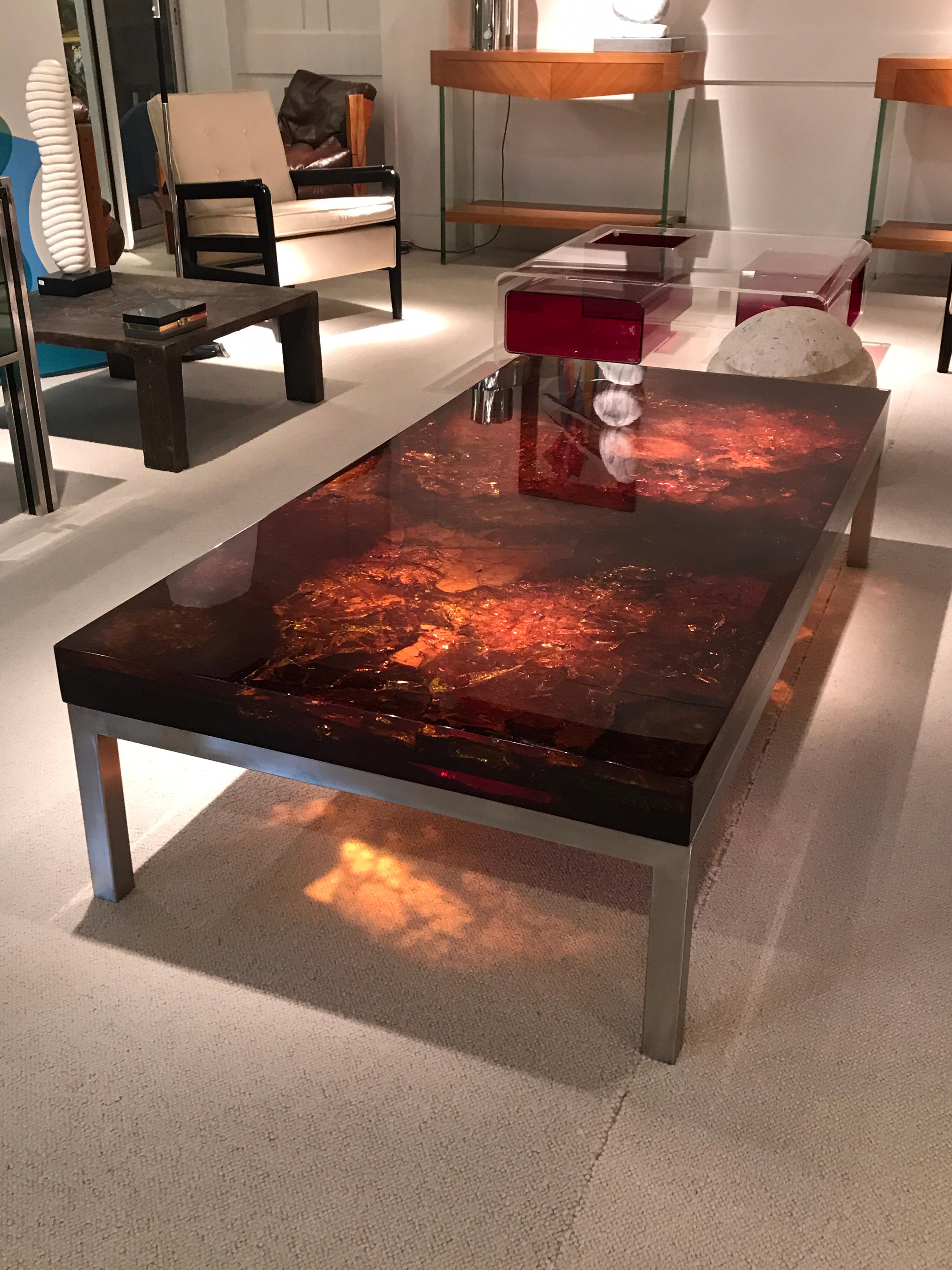 Mid-Century Modern 1970s Coffee Table by Marie-Claude de Fouquieres