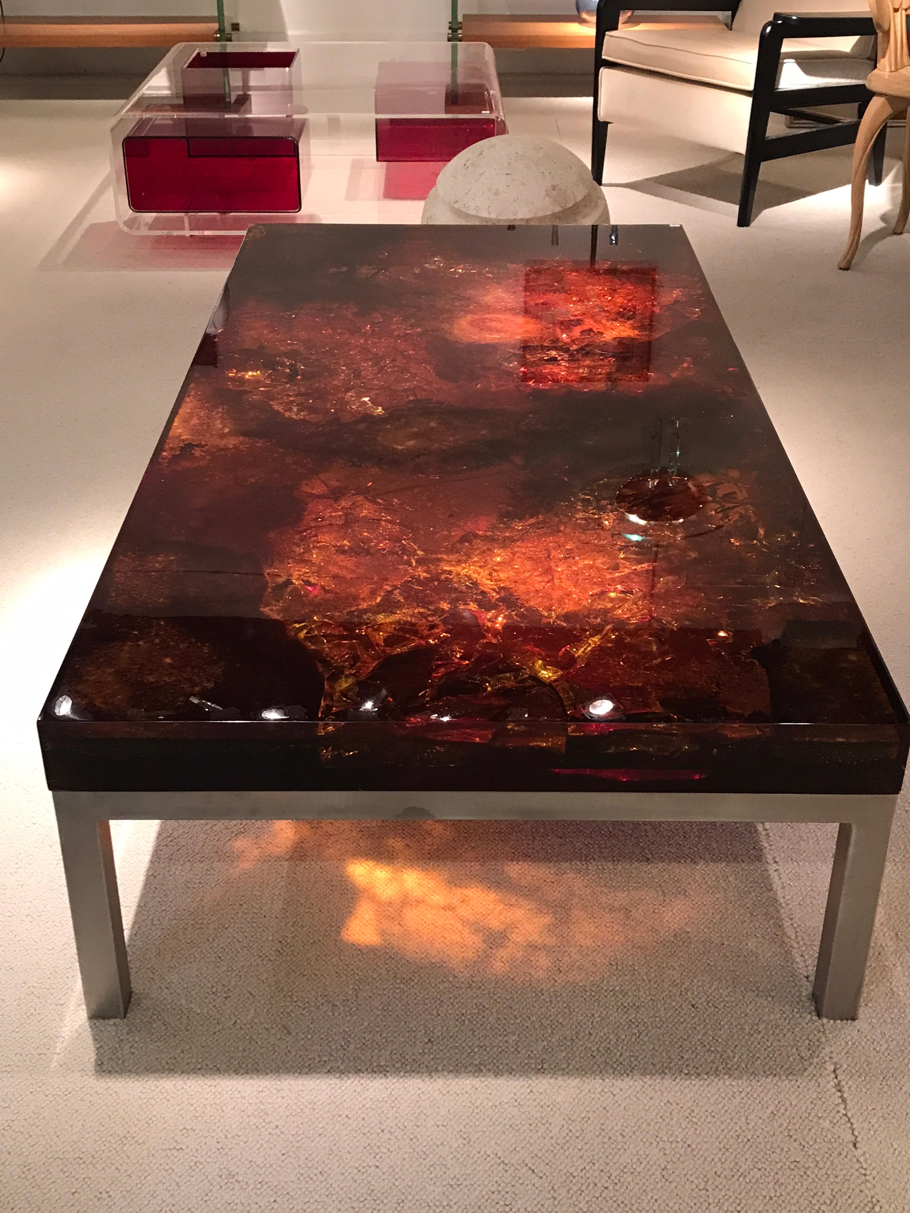 1970s Coffee Table by Marie-Claude de Fouquieres 1