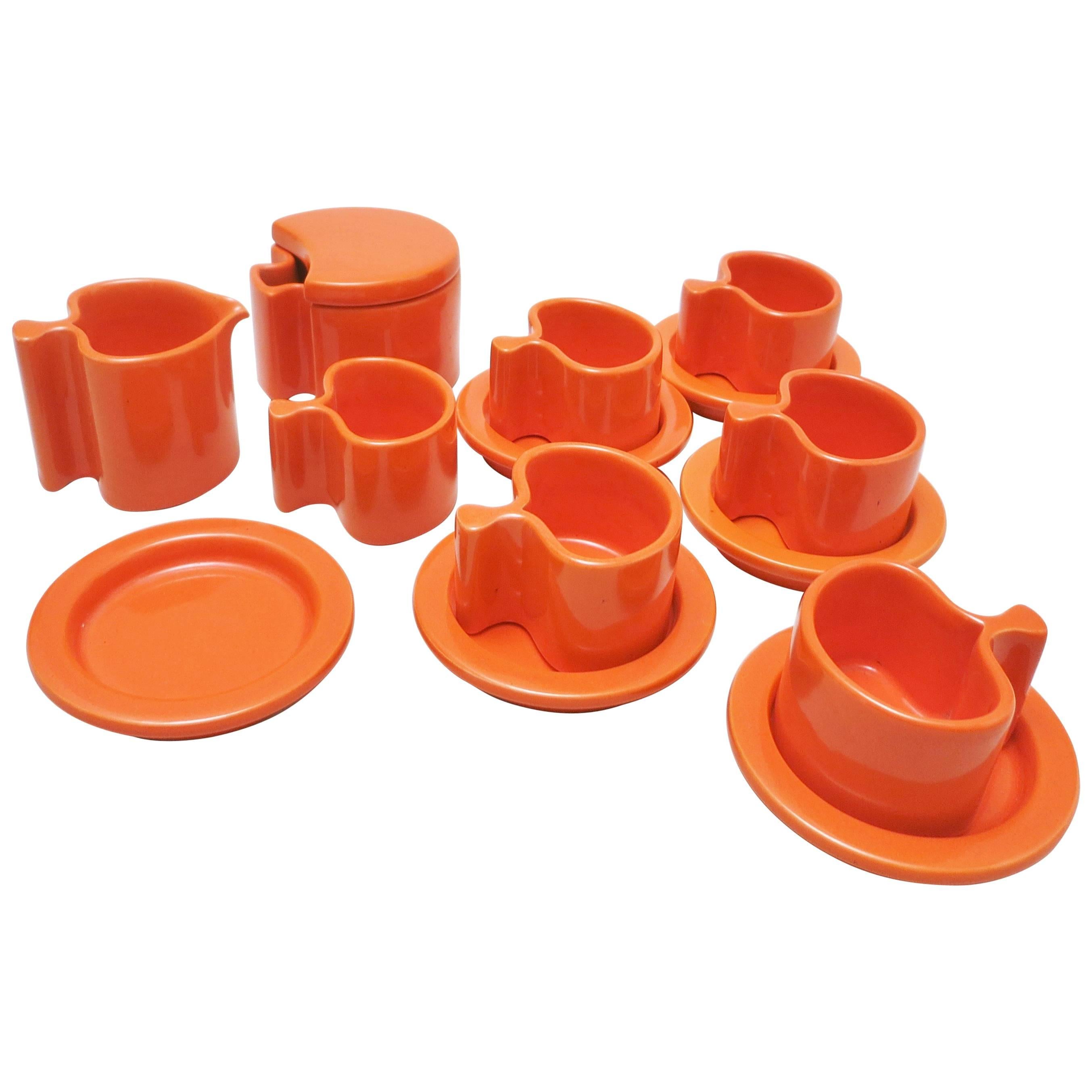 1970s Coffee Set Apple by Boccato Gigante Zambusi for Sicart For Sale