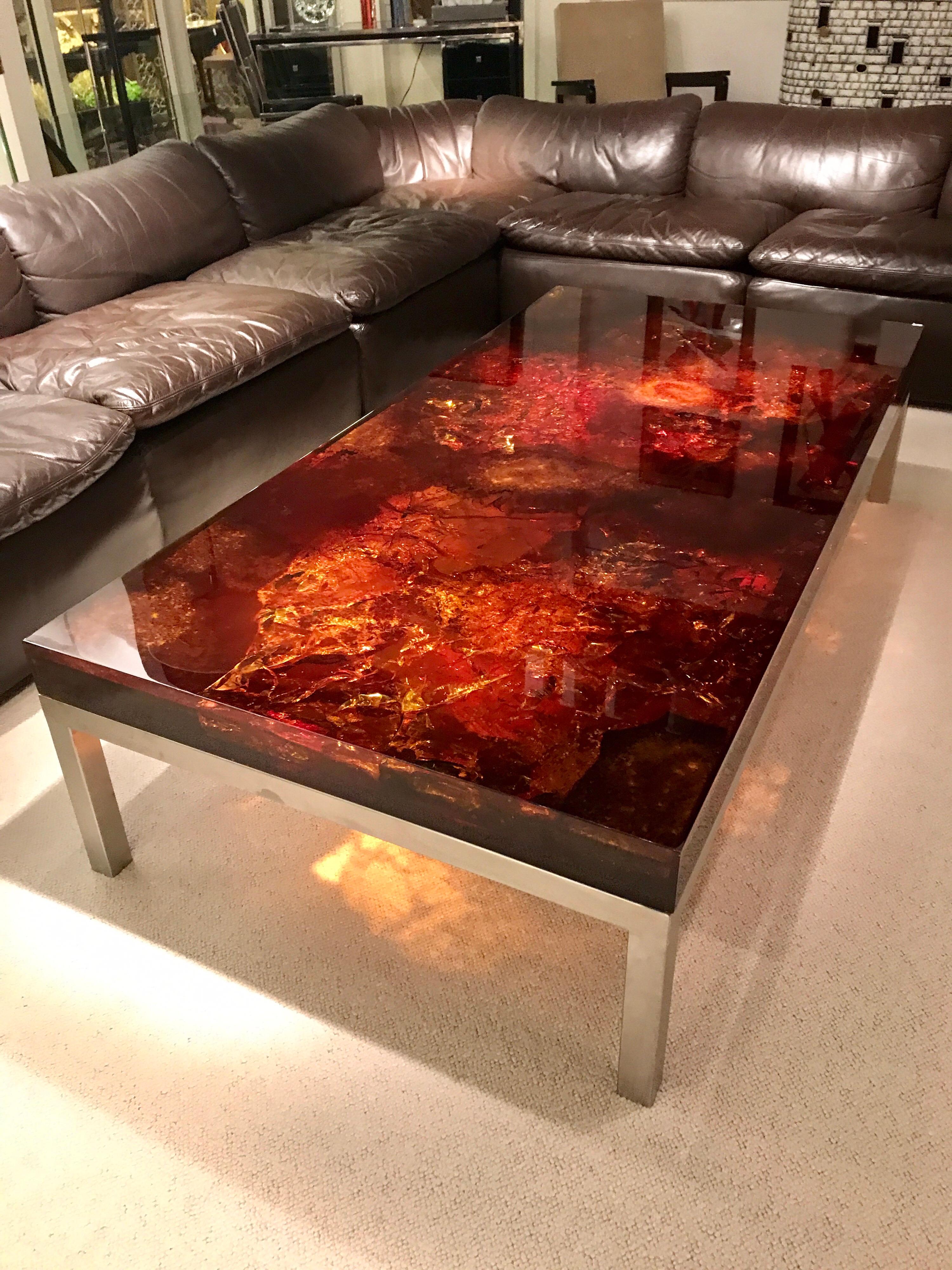French 1970s Coffee Table by Marie-Claude de Fouquieres