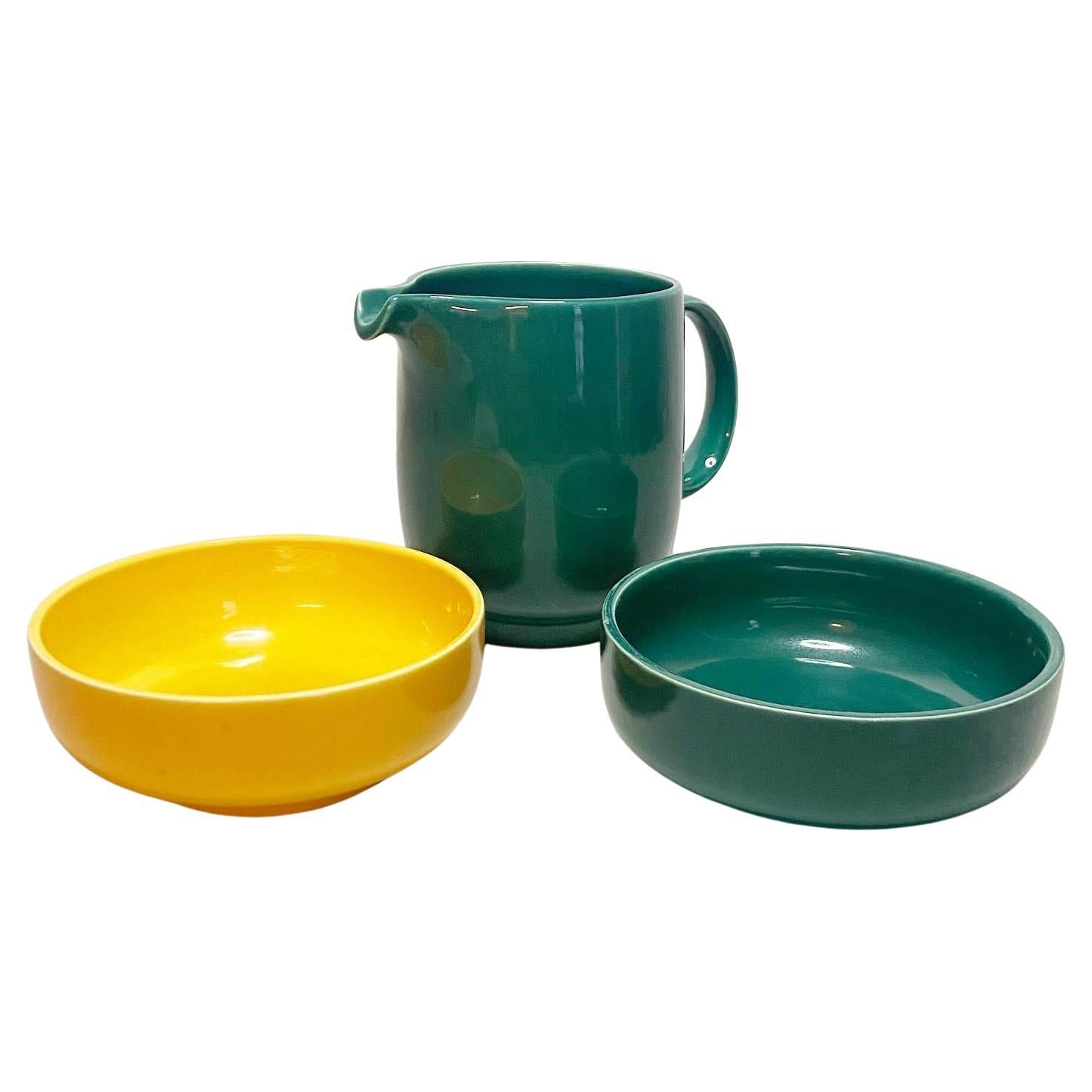 1970s Collection of Plus Bowls and Pitcher by Wolf Karnagel for Rosenthal Studio For Sale